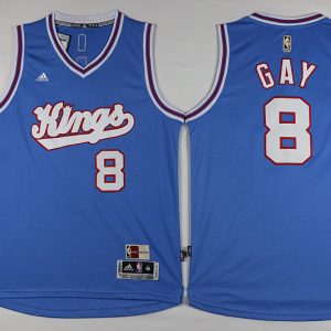 NBA Sacramento Kings #8 Gay L.Blue Jersey