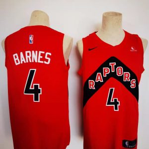 NBA Toronto Raptors #4 Barnes Red City Edition Jersey