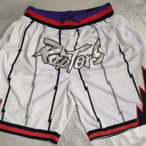 NBA Toronto Raptors White Shorts