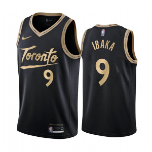 NBA Toronto Raptors #9 Serge Ibaka Black City Edition New Uniform 2020-21 Jersey