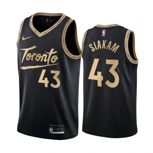 NBA Toronto Raptors #43 Pascal Siakam Black City Edition New Uniform 2020-21 Jersey