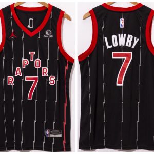 NBA Toronto Raptors #7 Kyle Lowry Black City Edition New Uniform 2020-21 Jersey