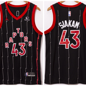 NBA Toronto Raptors #43 Pascal Siakam Black City Edition New Uniform 2020-21 Jersey