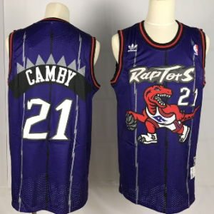 NBA Raptors 21 Marcus Camby Purple Hardwood Classics Men Jersey