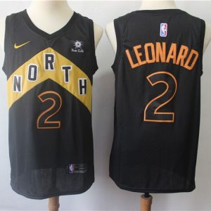 NBA Raptors 2 Kawhi Leonard Black City Edition Nike Mens Jersey