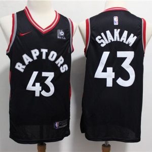 NBA Raptors 43 Pascal Siakam Black Nike Swingman Men Jersey