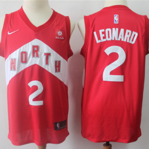 NBA Raptors 2 Kawhi Leonard Red Earned Edition Nike Men Jersey