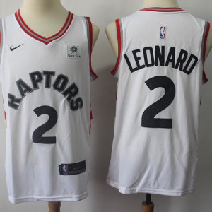 NBA Raptors 2 Kawhi Leonard White Nike Men Jersey