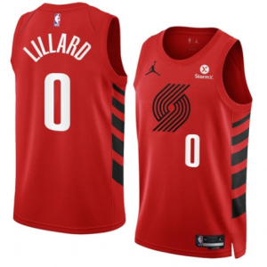 NBA Portland Trail Blazers Active Player Custom 2022/23 Red Statement Edition Swingman Jersey