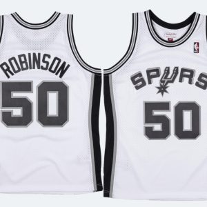 NBA San Antonio Spurs #50 David Robinson Black Throwback Jersey