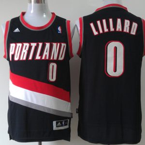 Adidas NBA Portland Trail Blazers #0 Lillard  black jersey