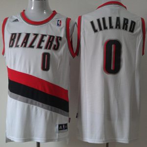 Adidas NBA Portland Trail Blazers #0 Lillard white jersey