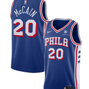 Men's Philadelphia 76ers #20 Jared McCain Royal 2024 Draft Icon Edition Jersey