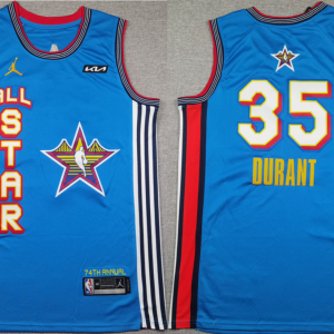 Men's Phoenix Suns Kevin Durant #35 Blue 2025 NBA All-Star Swingman Stitched Jersey