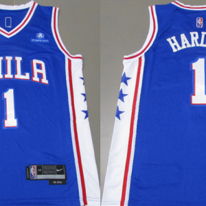 NBA Philadelphia 76ers #1 Harden Blue Nike Jersey