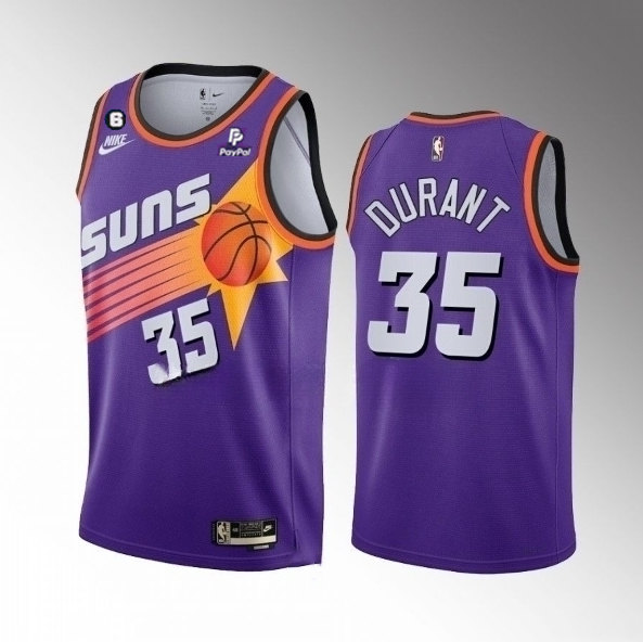NBA Phoenix Suns #35 Kevin Durant Purple Classic Edition Jersey