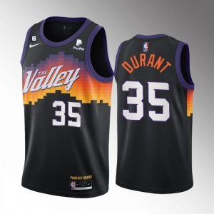 NBA Phoenix Suns #35 Kevin Durant Balck 2021/22 City Edition Jersey