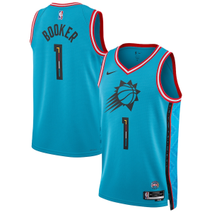 NBA Phoenix Suns #1 Devin Booker 2022-23 Blue City Edition Basketball Jersey
