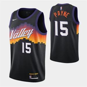 NBA Phoenix Suns #15 Cameron Payne Black City Edition New Uniform 2020-21 Jersey