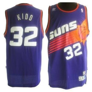 NBA Phoenix Suns #32 Jason Kidd Basketball Throwback Purple Jersey