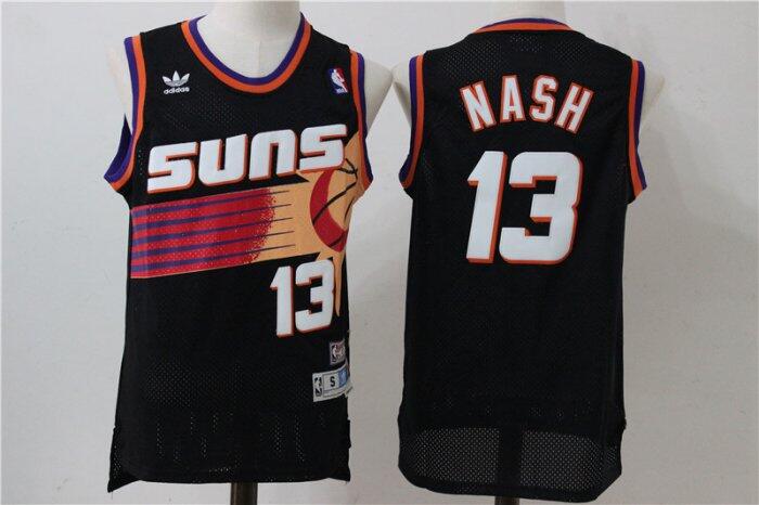NBA Phoenix Suns #13 Steve Nash Black Throwback jersey