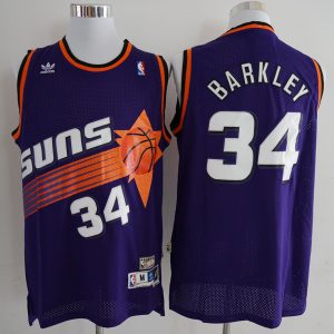 Swingman #34 purple Barkley Road NBA Phoenix Suns Jersey