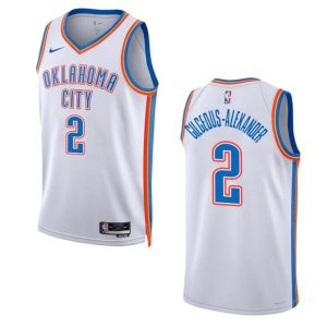 NBA Oklahoma City Thunder #2 Shai Gilgeous-Alexander 2022/23 Swingman White Jersey