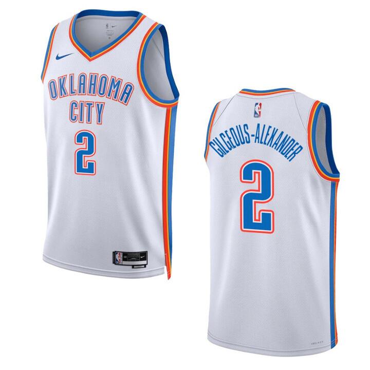 NBA Oklahoma City Thunder #2 Shai Gilgeous-Alexander 2022/23 Swingman White Jersey