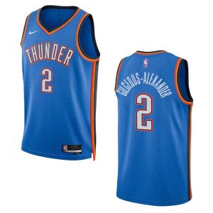 NBA Oklahoma City Thunder #2 Shai Gilgeous-Alexander 2022/23 Swingman Blue Jersey