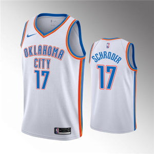 NBA Oklahoma City Thunder White #17 Dennis Schroder Jersey