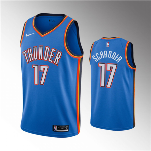 NBA Oklahoma City Thunder Blue #17 Dennis Schroder Jersey