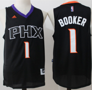 NBA Phoenix Suns #1 Booker Black Jersey.jpeg