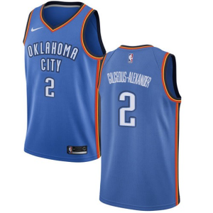 NBA Oklahoma City Thunder Blue #2 Shai Gilgeous-Alexander Jersey