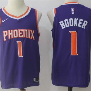 Nike NBA Phoenix Suns #1 Booker Purple Jersey