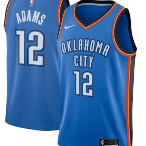 NBA Oklahoma City Thunder Blue #12 Steven Adams Icon Edition Jersey