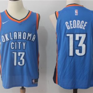 Nike NBA Oklahoma City Thunder #13 George Blue Jersey