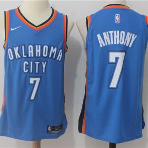 Nike NBA Oklahoma City Thunder #7 Anthony Blue Jersey