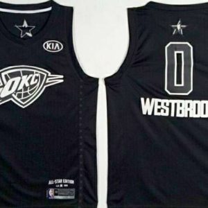 NBA NBA Oklahoma City Thunder #0 Westbrook Black 2018 All Star Jersey