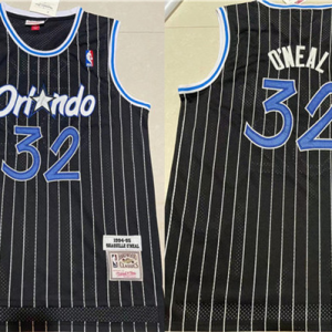 Men's Orlando Magic #32 Shaquille O'Neal Black Stitched Jersey