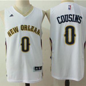 NBA New Orleans Hornets #0 Cousins White Jersey