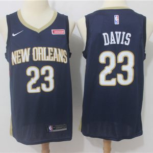 Nike NBA New Orleans Hornets #23 Davis Blue Jersey