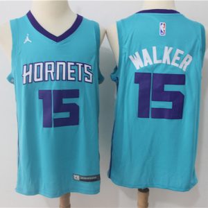 Nike NBA New Orleans Hornets #15 Walker Blue New Jersey