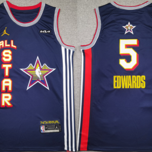 Men's Minnesota Timberwolves #5 Anthony Edwards  NBA All Star 2025 Swingman Stitched Jersey