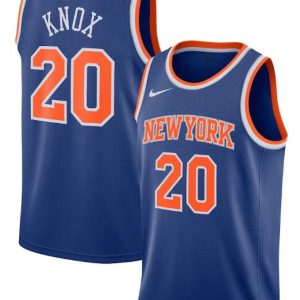 NBA New Yok Knicks Blue #20 Kevin Knox Association Edition Swingman Jersey