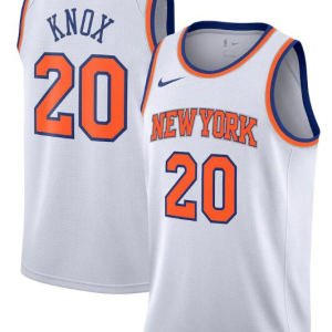 NBA New Yok Knicks White #20 Kevin Knox Association Edition Swingman Jersey
