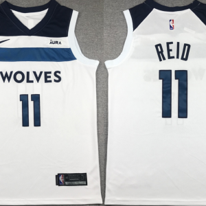 Men's Minnesota Timberwolves #11 Naz Reid White Association Edition Stitched Jersey