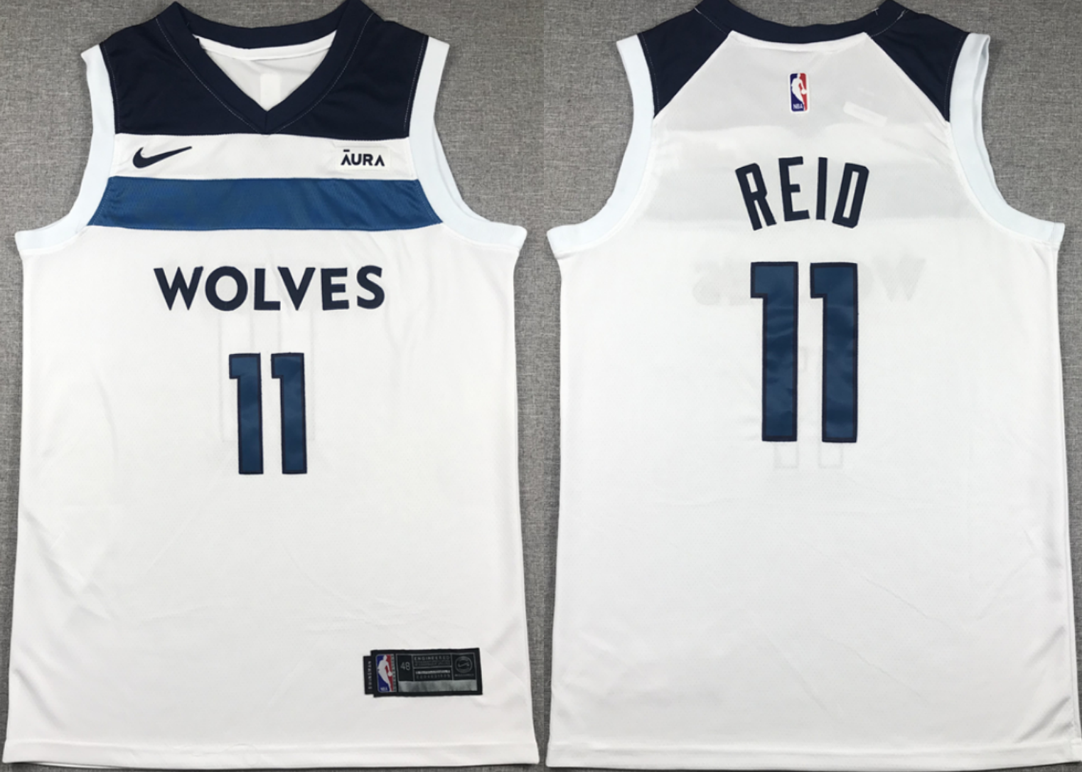 Men's Minnesota Timberwolves #11 Naz Reid White Association Edition Stitched Jersey