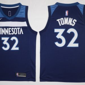 Nike NBA Minnesota Timberwolves #32 Towns Blue New Jersey