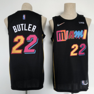 NBA Miami Heat #22 Jimmy Butler 2021/22 City Edition Black Jersey