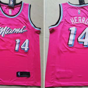 NBA Miami Heat #14 Tyler Herro City Edition Pink Jersey